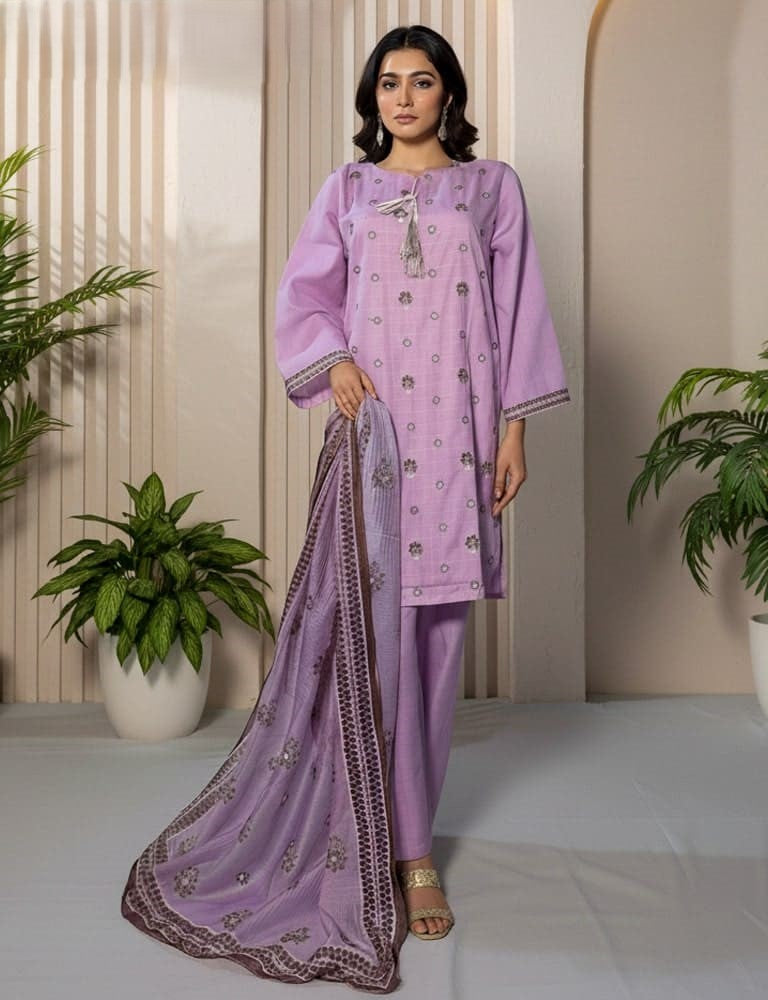 olycoture – Embroidered Poly Cotton 2 & 3-Piece Collection (Multi-Color) by Mudasir Fashion