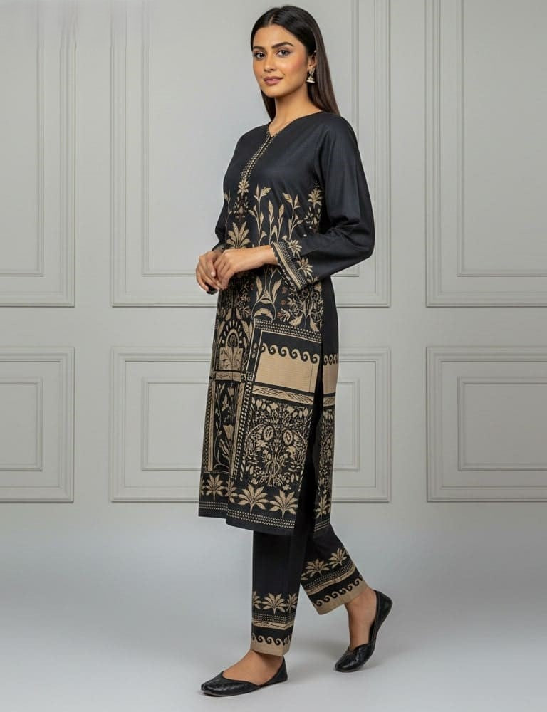 Slub Essence – 2PC Printed Slub Lawn BP by Mudasir Fashion