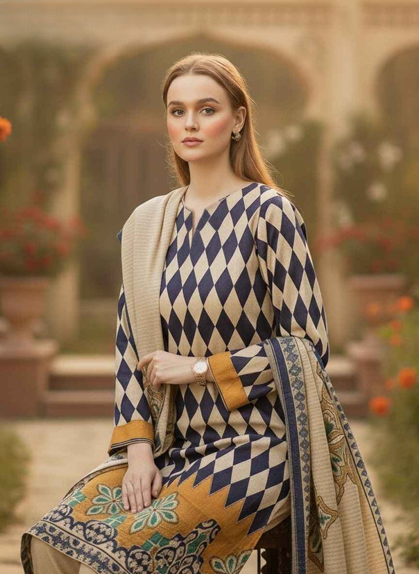 Polycoture – Yellow Embroidered Poly Cotton 2 & 3-Piece Collection by Mudasir Fashion