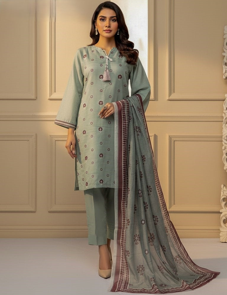 olycoture – Embroidered Poly Cotton 2 & 3-Piece Collection (Multi-Color) by Mudasir Fashion