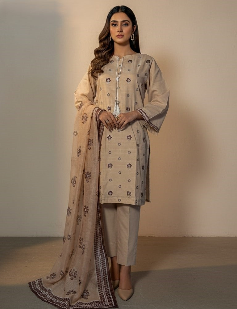 olycoture – Embroidered Poly Cotton 2 & 3-Piece Collection (Multi-Color) by Mudasir Fashion